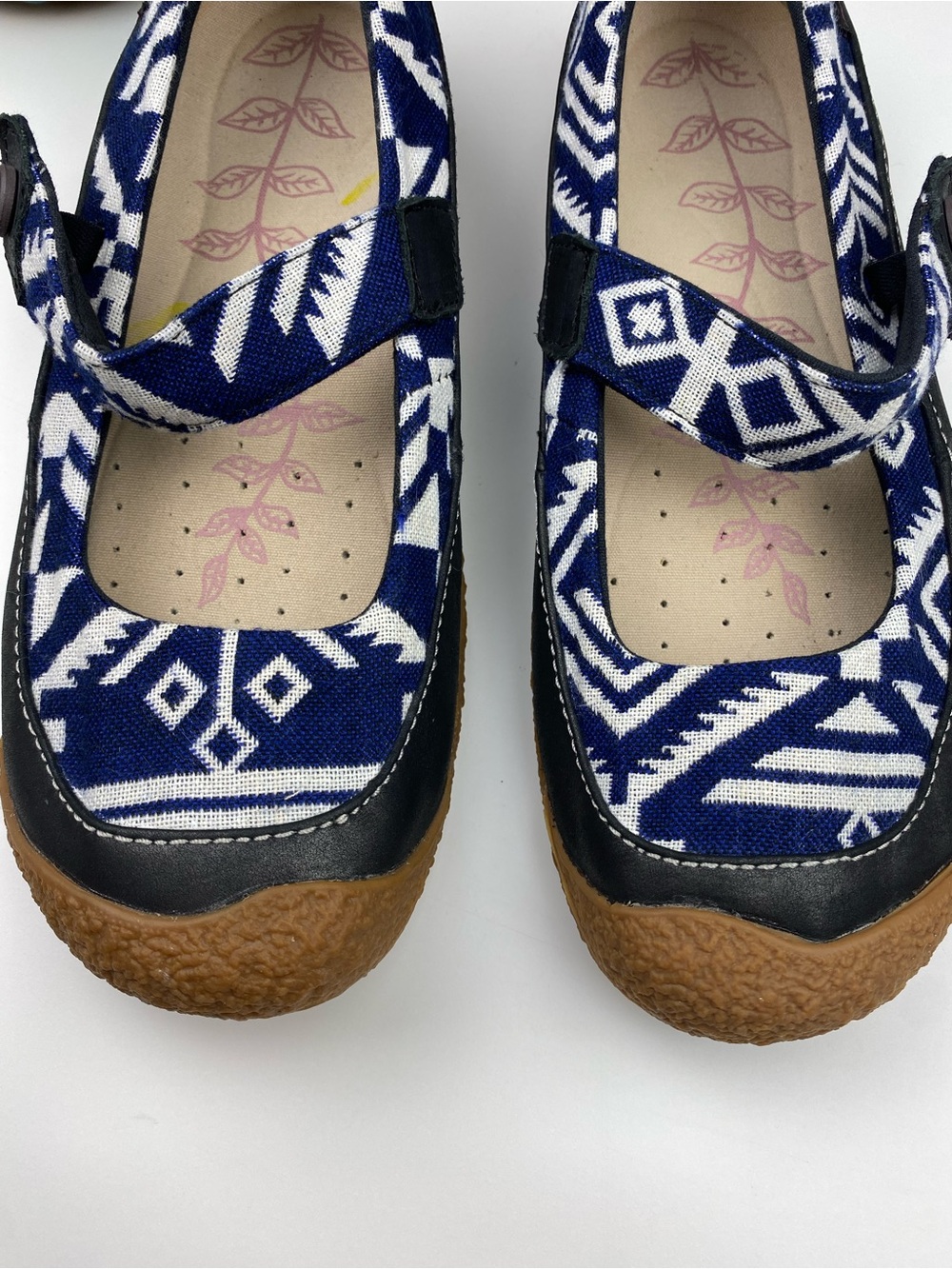 KEEN Harvest Mary Jane shoes blue striped denim size 9 🪻LIKE NEW🪻 - Picture 2 of 9